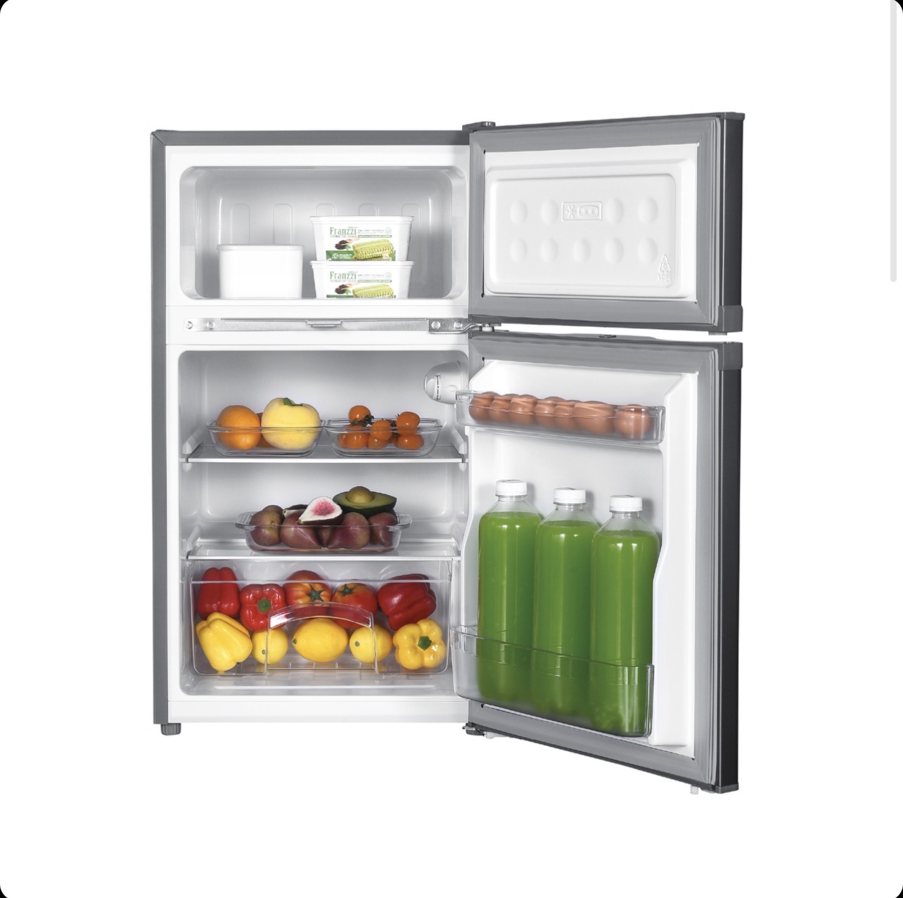 RÉFRIGÉRATEUR BAR 2 PORTES INOX 90 LITRES Defrost