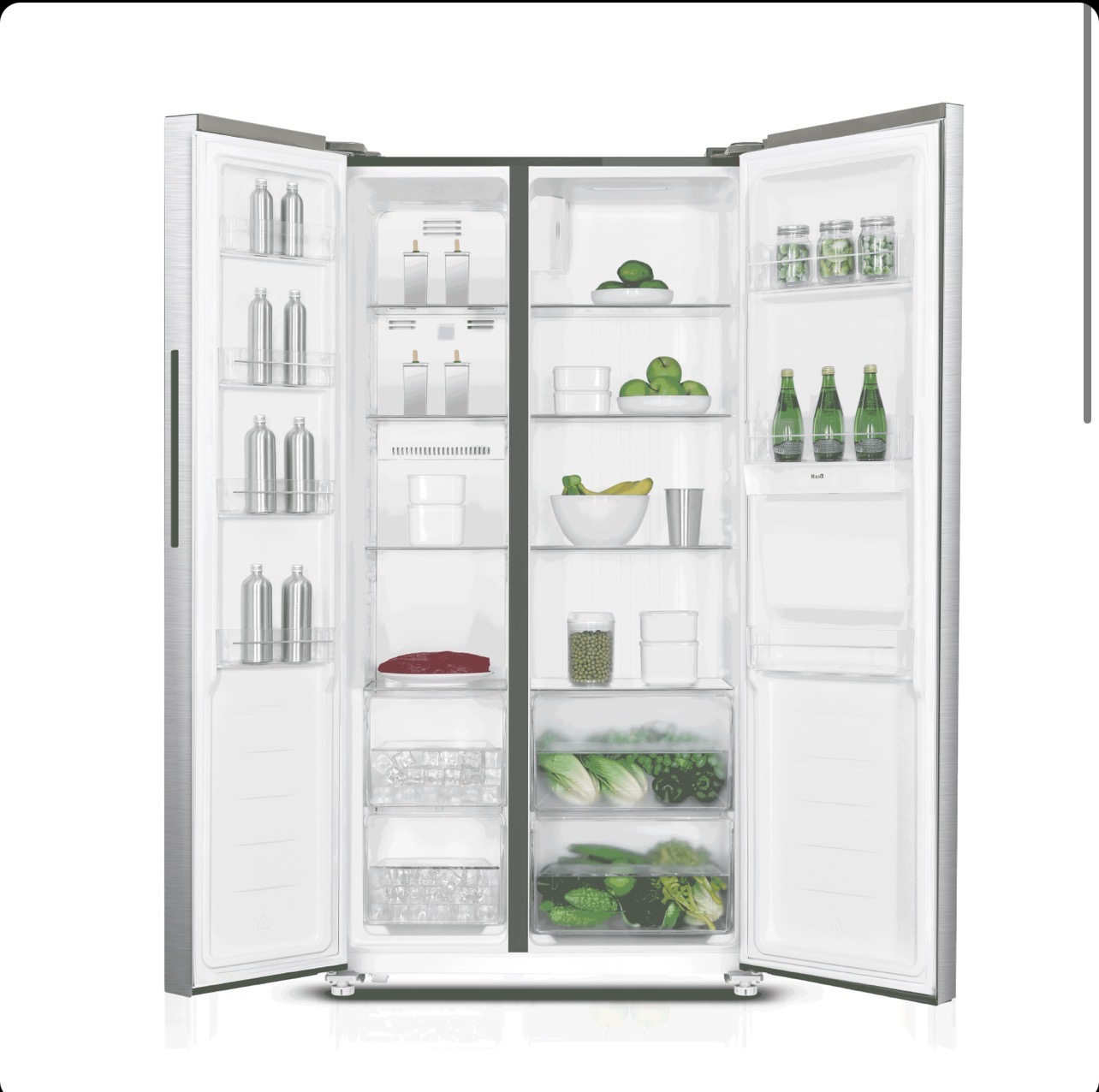 Réfrigérateur Side by Side ELACTRON EL-55SBSX – 2 Portes avec Fontaine