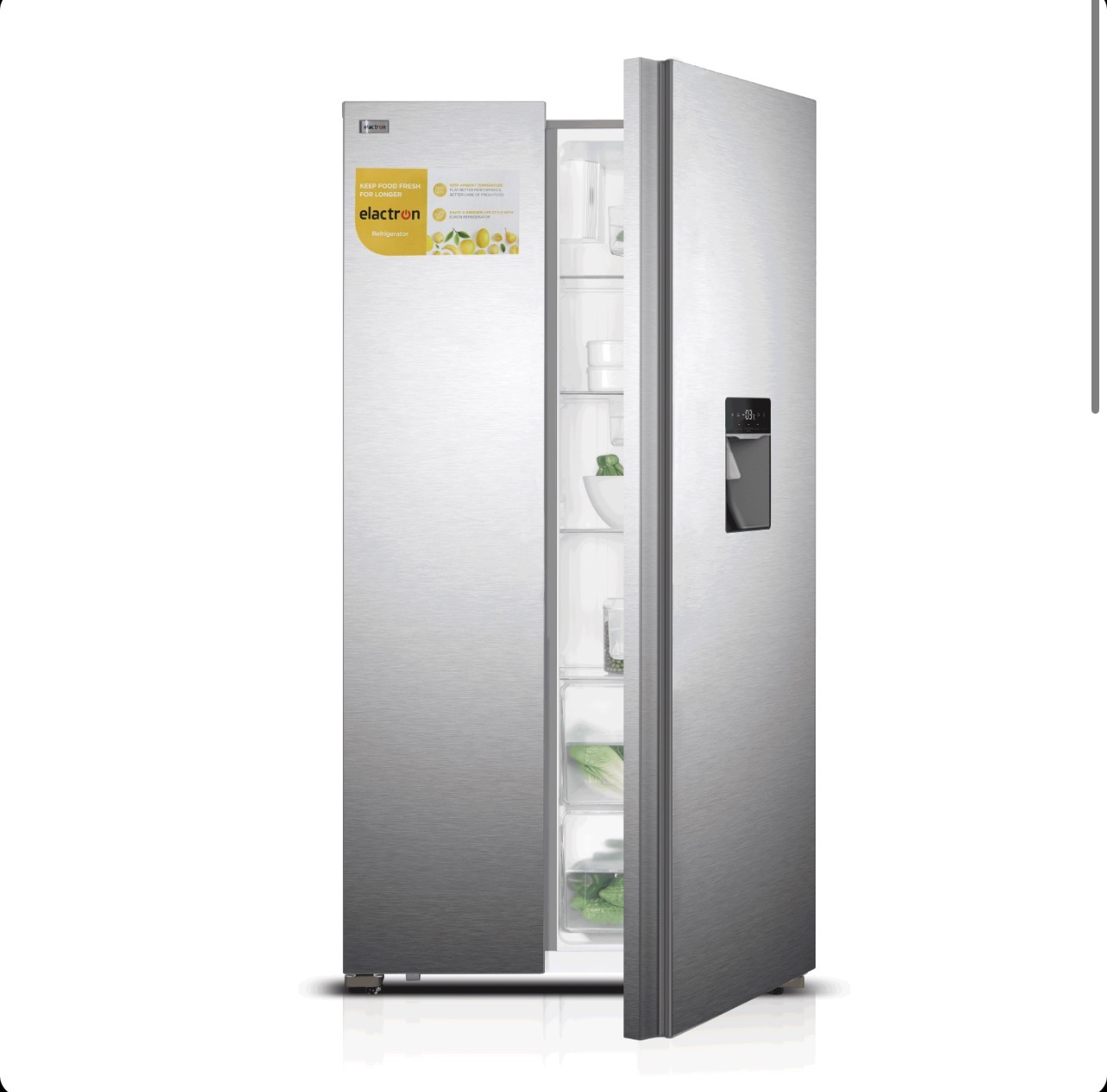 Réfrigérateur Side by Side ELACTRON EL-55SBSX – 2 Portes avec Fontaine